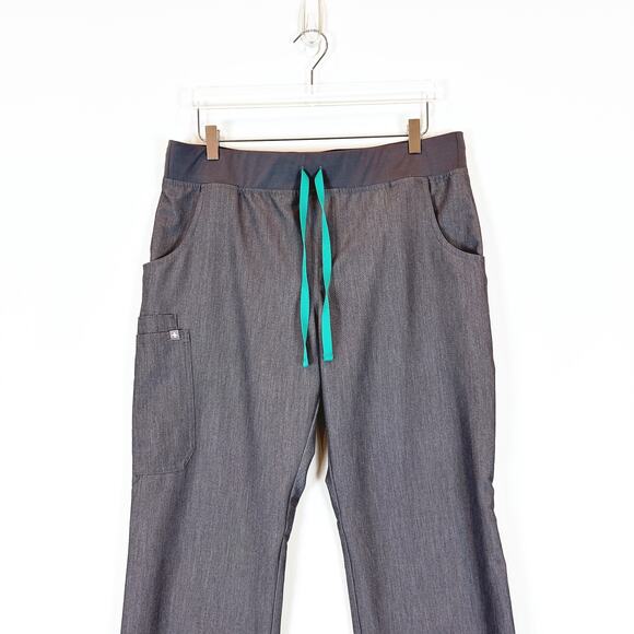 Figs Kade Cargo Scrubs Pants Women's Size Large Graphite Workwear Straight Leg - Picture 2 of 6